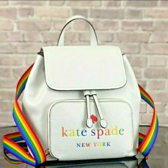 Pride Kate Spade White Backpack s-l400.jpg main image 3